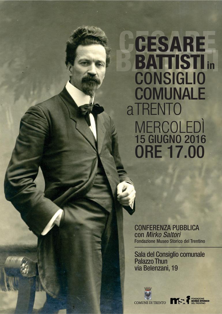 Battisti in consiglio comunale a Trento