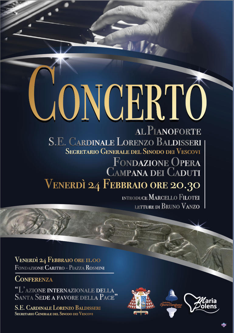 Locandina del concerto del Cardinale Lorenzo Baldisseri